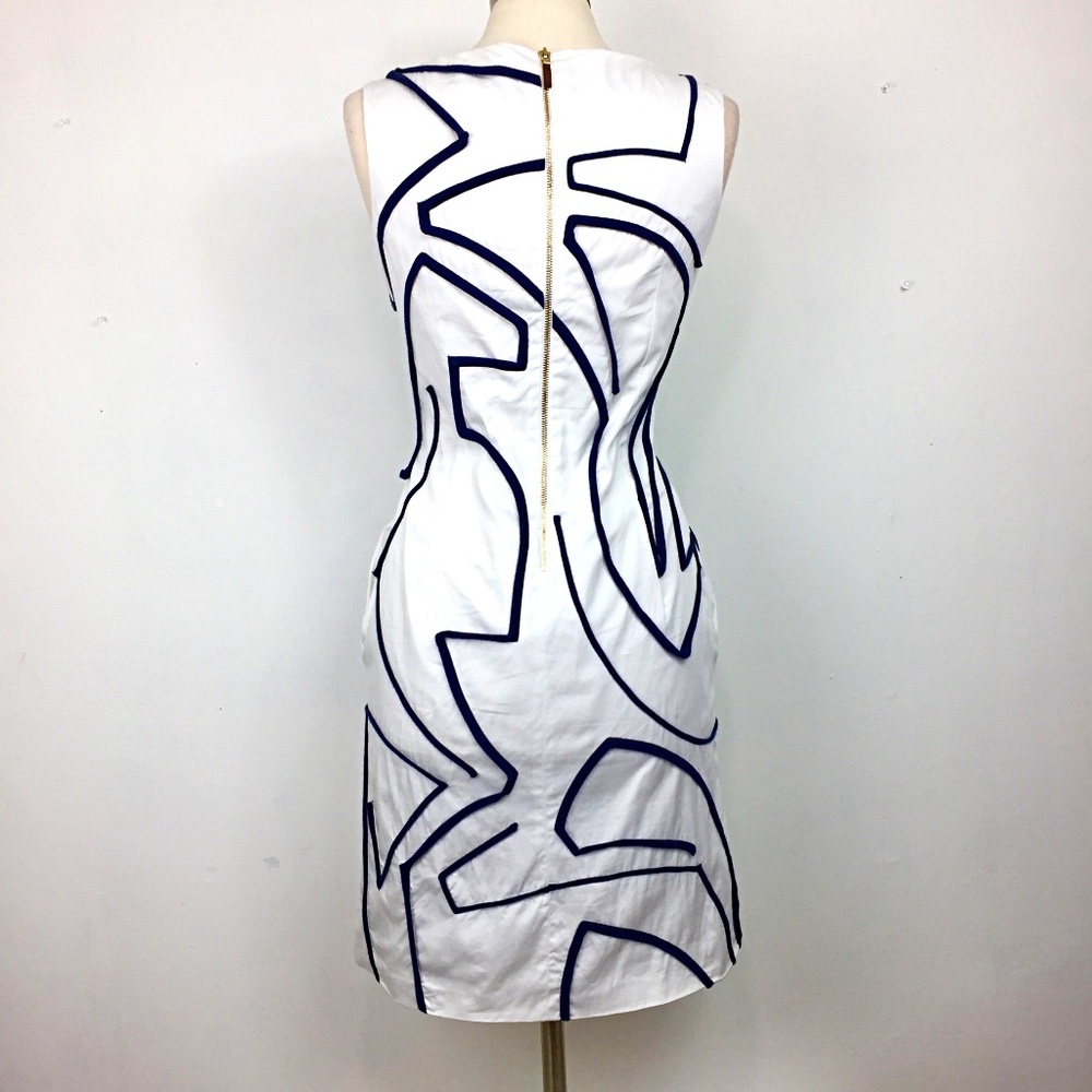 Piazza Sempione Geometric Pattern Shift Dress - image 7